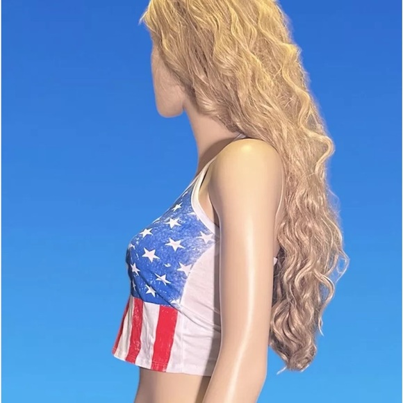 Papaya US flag crop top - small - Picture 3 of 6